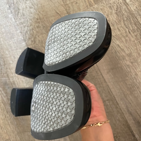 NWOT Ralph Lauren leather loafer heel mules y2k - Picture 8 of 9